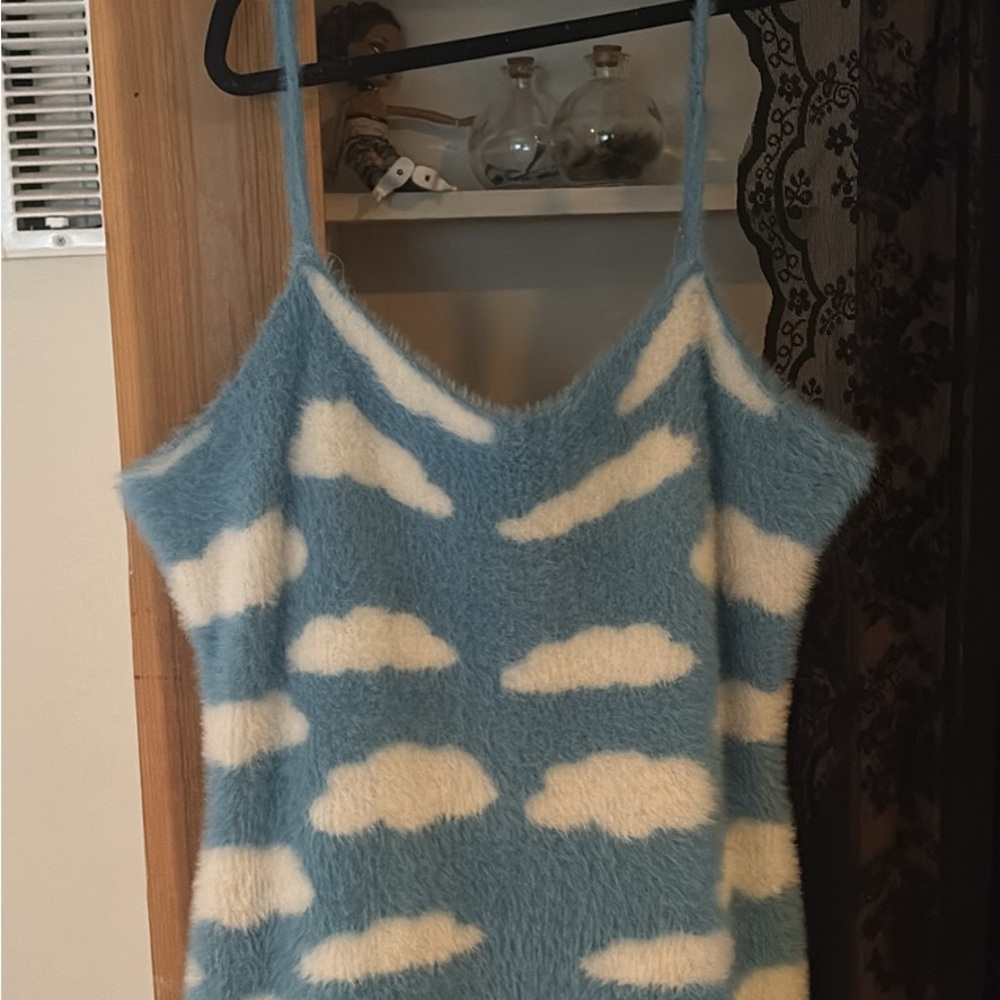 dELiA*s Soft Blue Fuzzy Dress